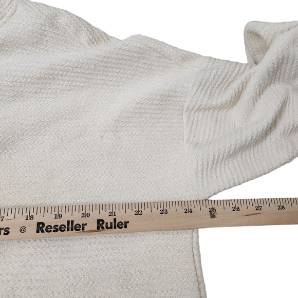Sweaty Betty Sweater Womens 12 Ivory Rest Up Half Zip Pullover Boxy Fit Relaxed‎ - Picture 8 of 9